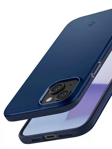 Spigen Thin Fit Hülle für iPhone 15 Plus – Blau