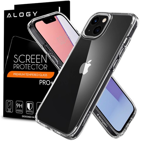 Spigen Ultra Hybrid Hülle für Apple iPhone 13 Kristallklares Glas