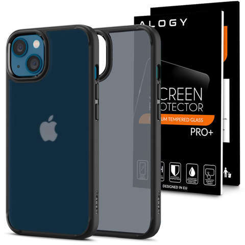 Spigen Ultra Hybrid Hülle für Apple iPhone 13 Matt Frost Black Glass