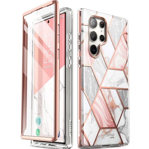 Supcase Cosmo Schutzhülle für Samsung Galaxy S23 Ultra Marble Pink