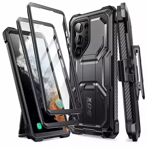 Supcase IBLN ArmorBox 2-SET Schutzhülle für Samsung Galaxy S23 Ultra Black