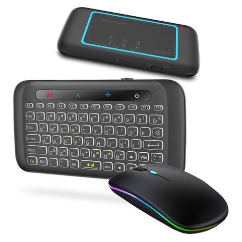 Tastatur Drahtloses, hintergrundbeleuchtetes Alogy RGB LED Wireless TouchPad H20 Alogy-Maus