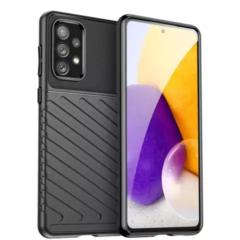 Thunder Case flexible gepanzerte Hülle für Samsung Galaxy A73 schwarz