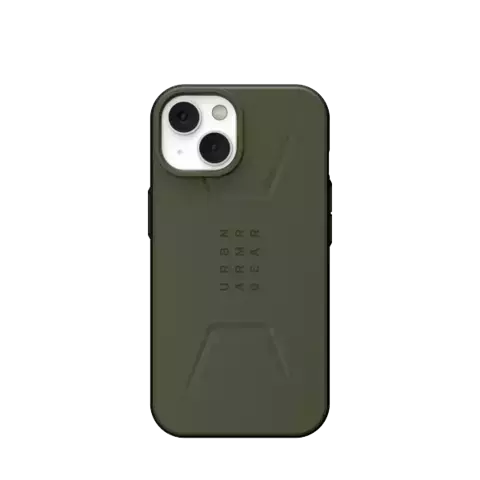 UAG Civilian - Schutzhülle für iPhone 14 Plus kompatibel mit MagSafe (oliv)