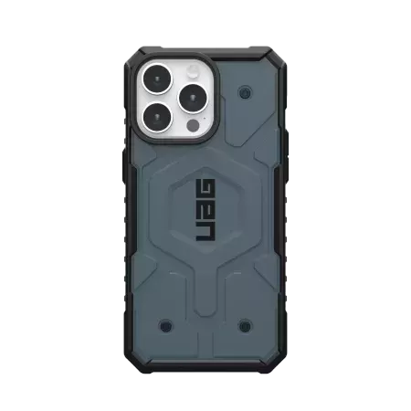 UAG Pathfinder Magsafe Hülle - Schutzhülle für iPhone 15 Pro Max (Wolkenblau)