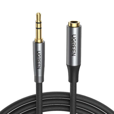 UGREEN AV190 AUX-Klinke 3,5 mm Audio-Verlängerungskabel, 2 m (schwarz)