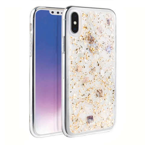 UNIQ Etui Lumence Clear iPhone Xs Max Złoty/Champagne Gold