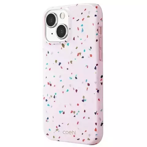 UNIQ-Hülle Coehl Terrazzo iPhone 13 6.1 "Rosa / Blush Pink