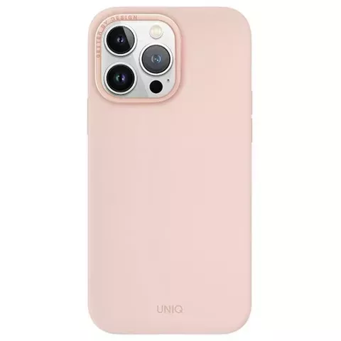 UNIQ Lino Hue Hülle für iPhone 15 Pro Max 6,7" Magclick Charging Pink/Blush Pink