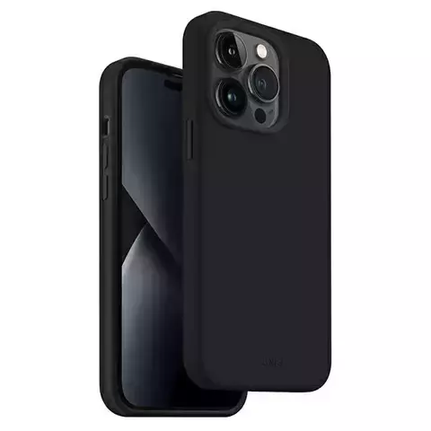 UNIQ Lino Hülle für iPhone 14 Pro Max 6.7" schwarz/mitternachtsschwarz