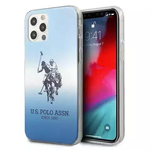 US Polo Gradient Collection iPhone 12/12 Pro 6,1" Handyhülle Blau Blau