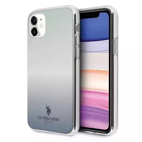 US Polo Gradient Pattern Collection iPhone 11 blau/blaue Handyhülle