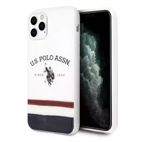 US Polo Tricolor Pattern Collection iPhone 11 Pro weiß/weiße Handyhülle