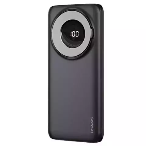 USAMS Powerbank PB62 10000mAh 20W QC3.0 PD Magnetic Wireless Fast Charge Czarny/Schwarz 10KCD17101 (US-CD171)