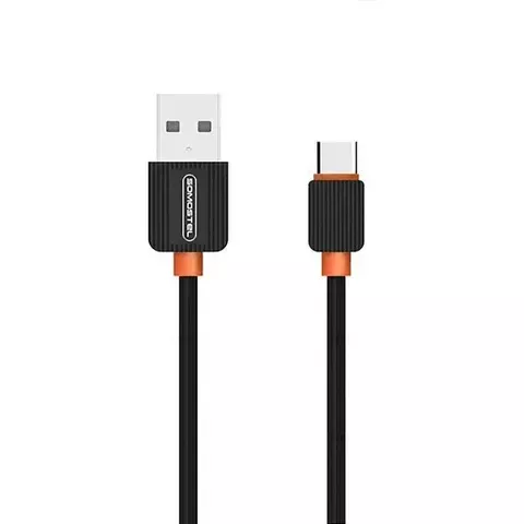 USB-C Typ C Kabel Smostel 2A Schnellladegerät Powerline SMS-BP03 1 m Schwarz