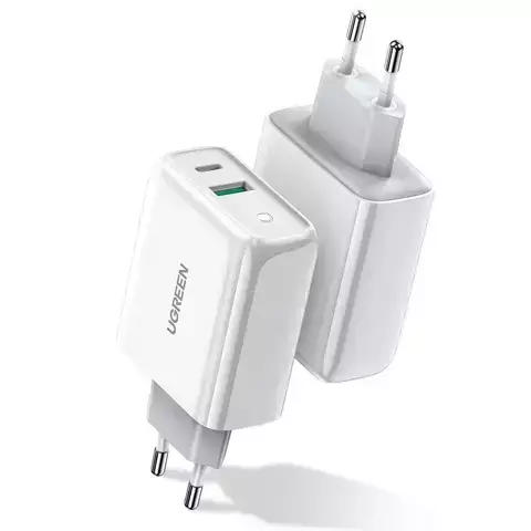 Ugreen Schnellladegerät USB Type C / USB 36 W Quick Charge 4.0 Power Delivery weiß (60468 CD170)