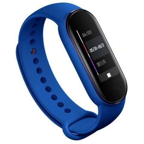 Weiches Alogy-Gummiband für Xiaomi Mi Band 5/6 Marineblau