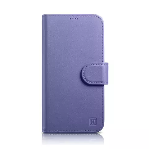 iCarer Wallet Case 2in1 Cover iPhone 14 Plus Anti-RFID Leder Flip Case Hellviolett (WMI14220727-LP)