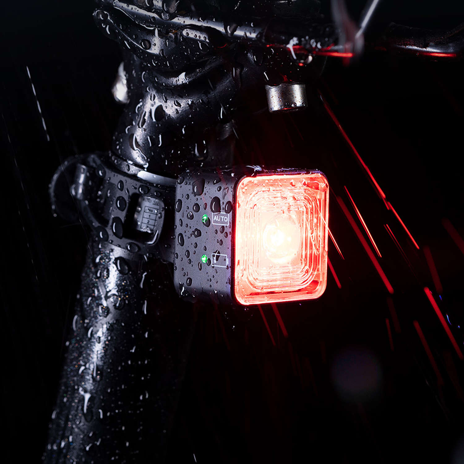 2-in-1 Alogy Fahrrad-Rücklicht, intelligente Fahrrad-Taschenlampe,  wasserdichtes Vorder- und Rücklicht, 120 lm, IP66 