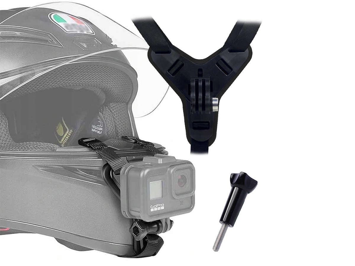 Alogy Helmhalter Halterung für Helm für GoPro Kameras Schwarz