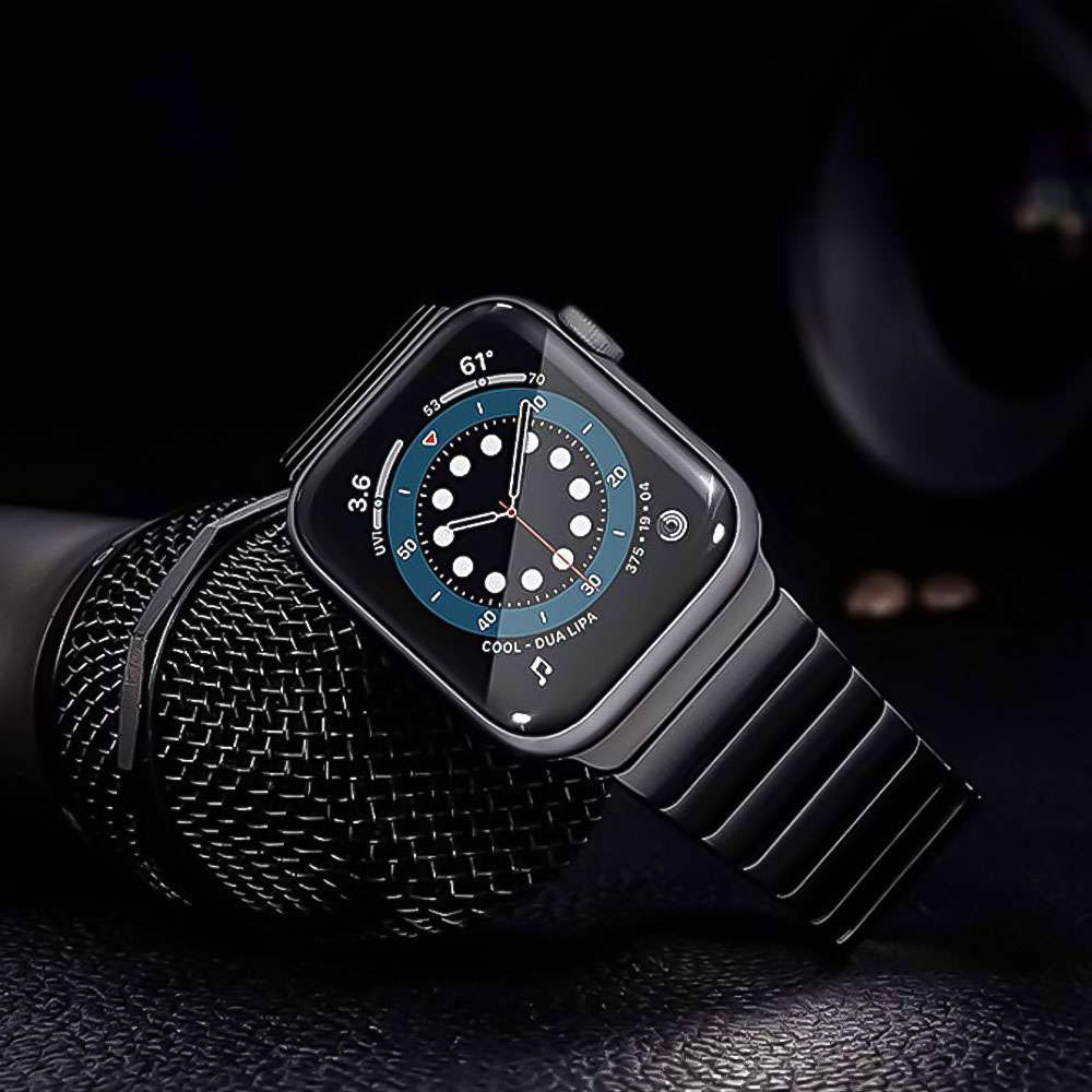 Bransoleta Alogy Edelstahl für Apple Watch 42/44/45/49mm Czarna 