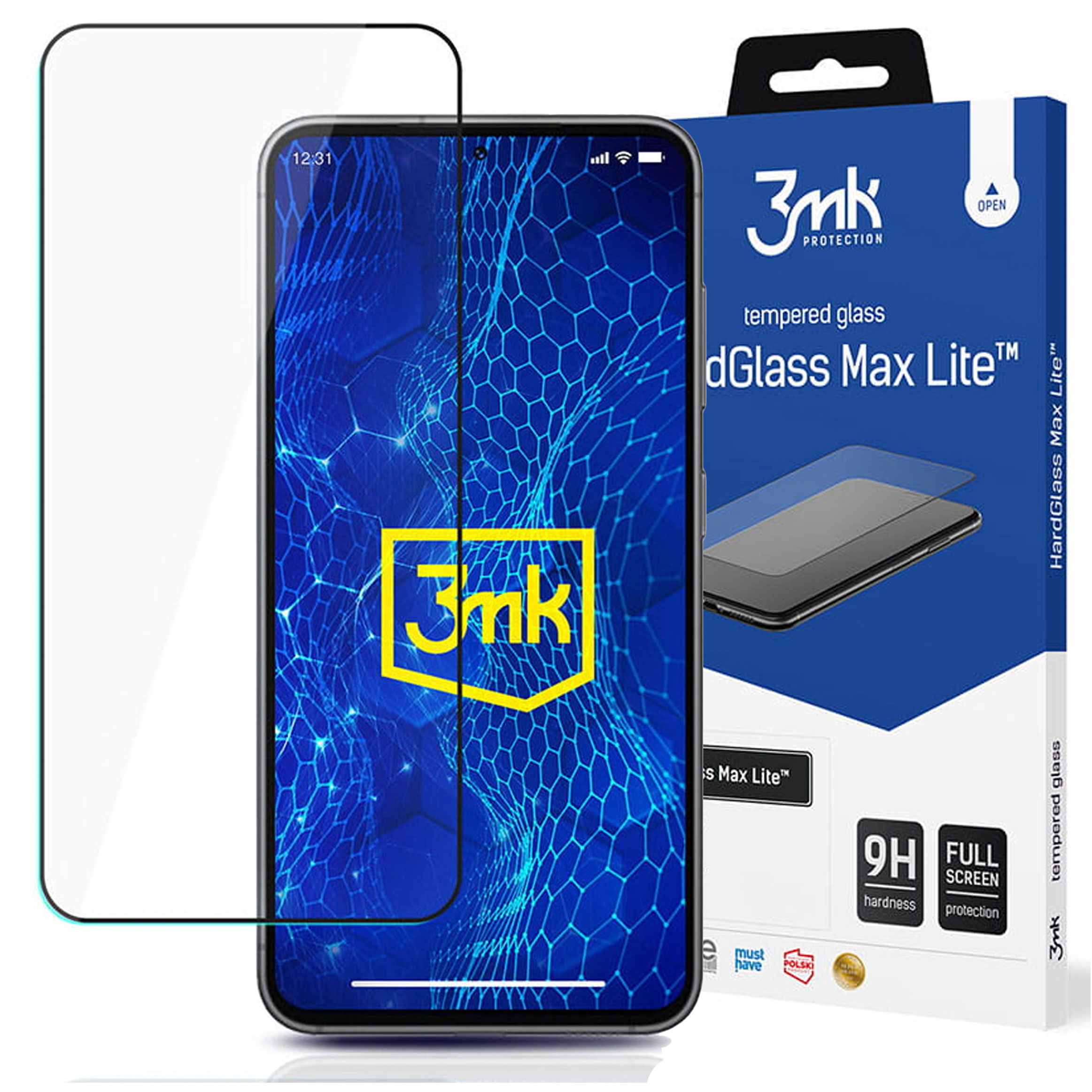 Gehärtetes Glas für Samsung Galaxy S24 Plus 3mk HardGlass Max Lite™ 9H  Vollbild 