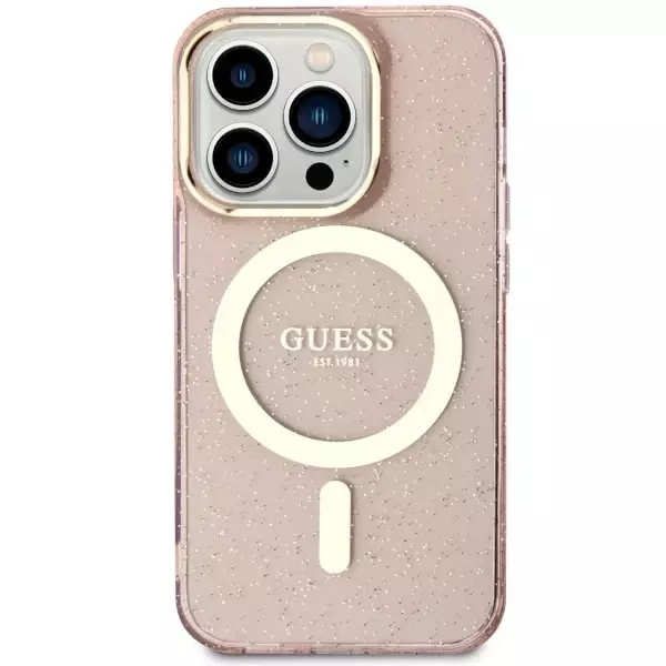 Guess Handyhülle für Apple iPhone 14 Pro Max Rosa