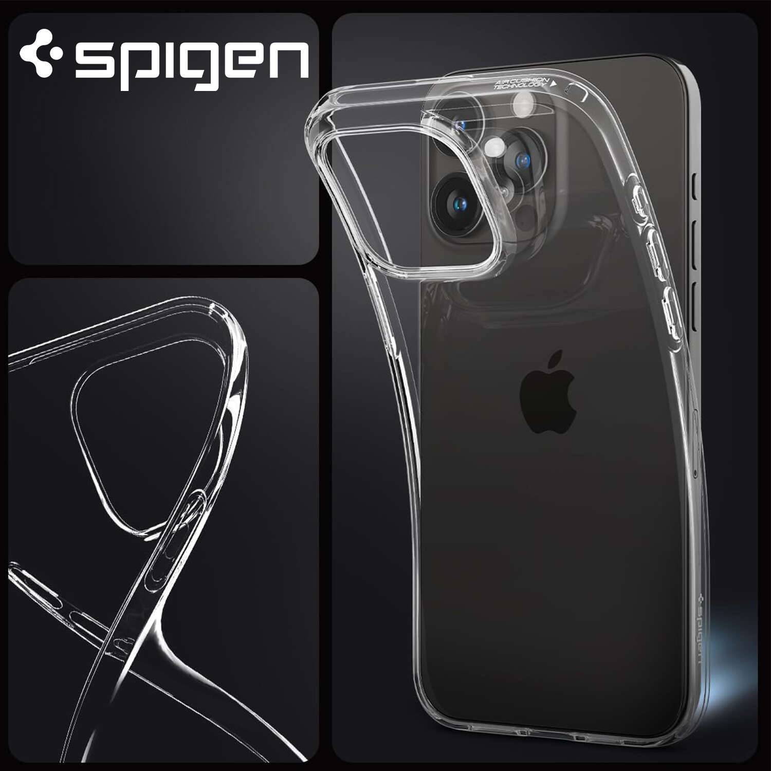 Hülle für iPhone 15 Pro Max Gehäuse Case Silikon Transparent Kameraschutz  Objektivschutz Alogy Slim Glass - 4KOM