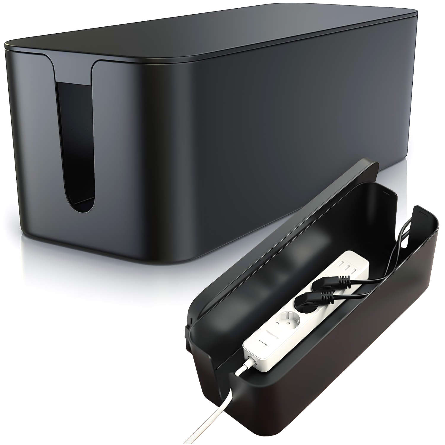 Kabel-Organizer Schreibtisch-Bodenbehälter Kabelbox Alogy Box L 40