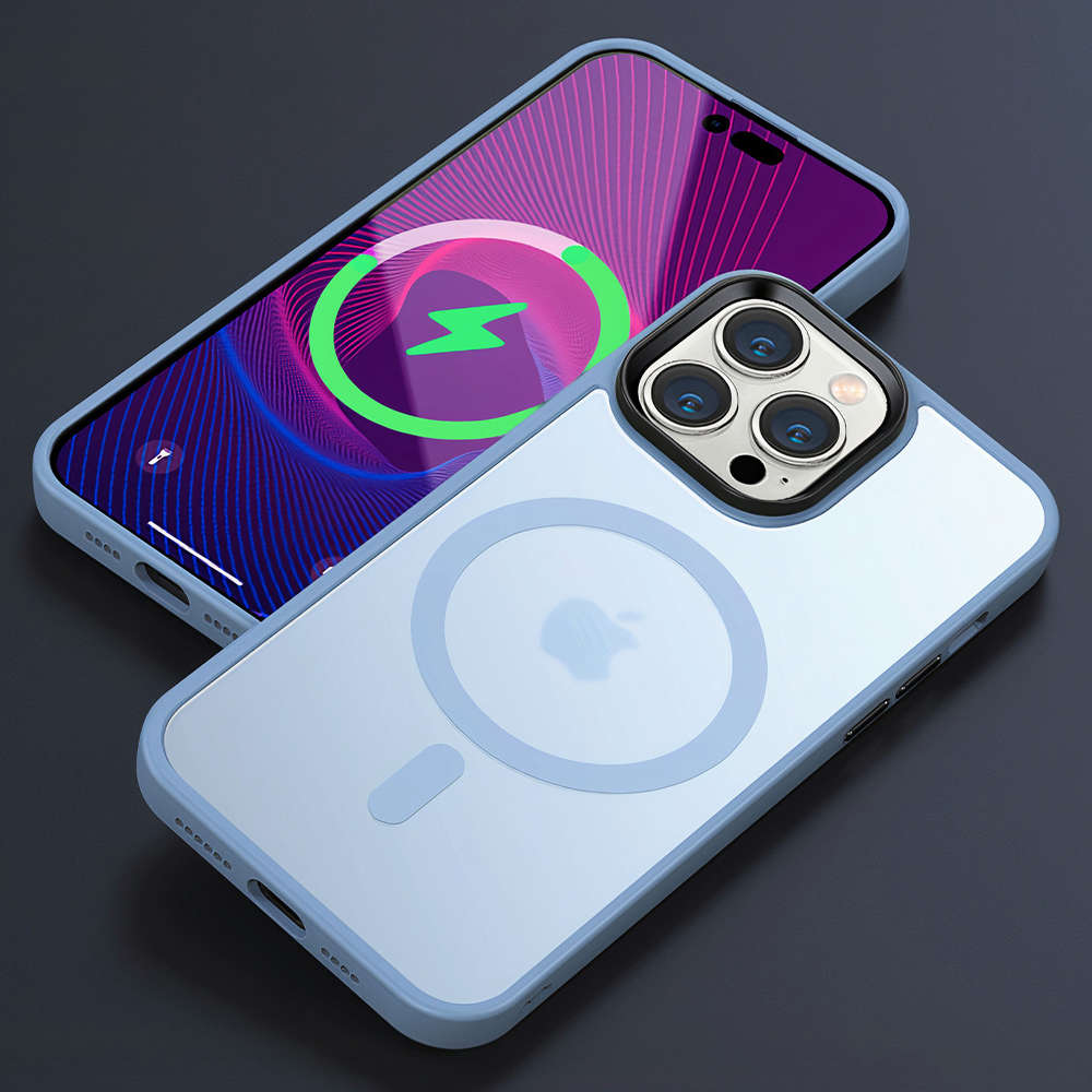 MagSafe Hülle Matt für iPhone 15 Plus Frosted Case Magnet Handyhülle  Schutzhülle