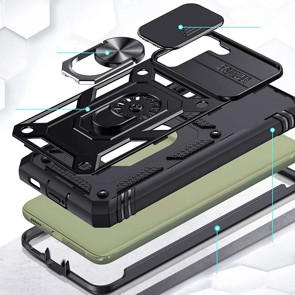 Samsung Galaxy S Fe Armor Case Mit Kameraabdeckung Alogy Camshield