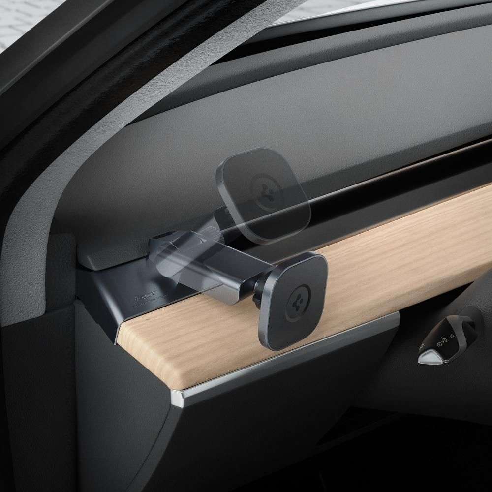 Spigen Onetap Autohalterung für Tesla Model Y / 3 magnetischer MagSafe für  schwarzes Cockpit 