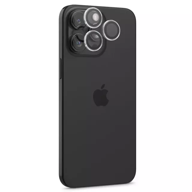 2 x Spigen Optik.TR „Ez Fit“ Kameraschutz für iPhone 14 Pro / Pro Max / 15 Pro / Pro Max, kristallklar