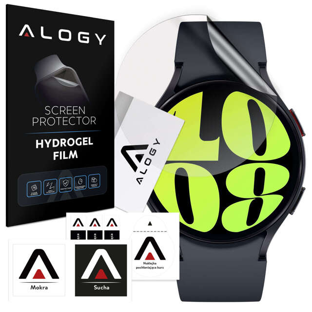 2x Alogy Hydrogel Smartwatch-Schutzfolie für Samsung Galaxy Watch 6 44mm