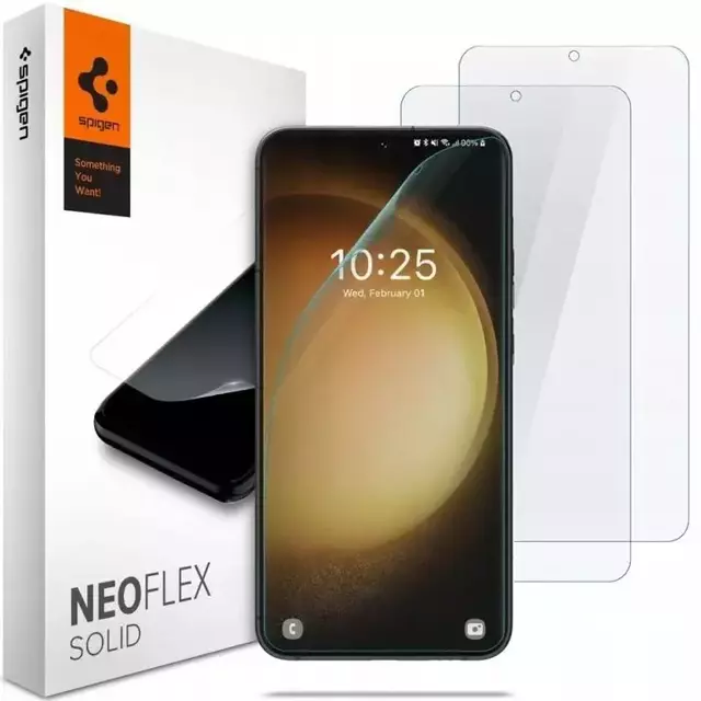 2x Spigen Neo Flex Hydrogel Schutzfolie für Samsung Galaxy S23 Klar