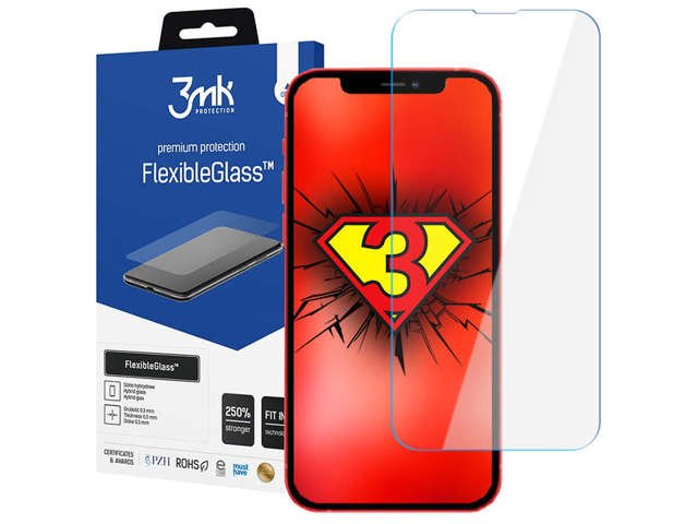 3mk Flexible Glass 7H schützendes Hybridglas für Apple iPhone 13 Pro Max / 14 Plus