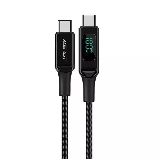 Acefast Kabel USB Typ C - USB Typ C 2m, 100W (20V/5A) schwarz (C6-03 Schwarz)