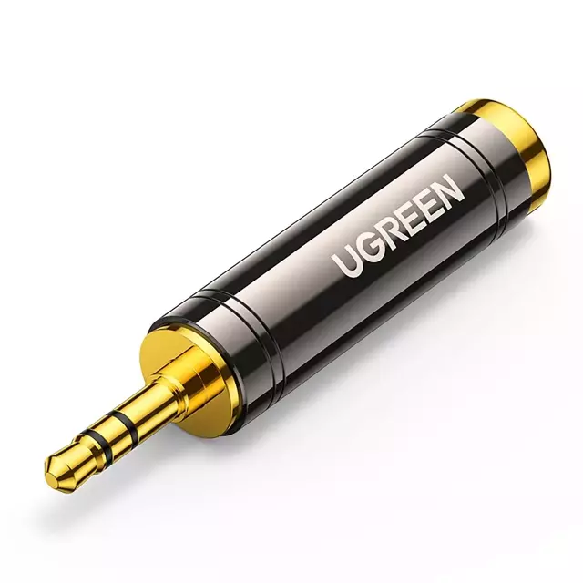 Adapter UGREEN Audioadapter von 3,5 mm (männlich) auf 6,35 mm Miniklinke (weiblich) grau (AV168)