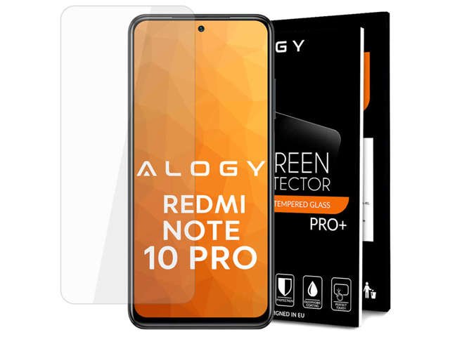 Alogie gehärtetes Glas für den Bildschirm für Xiaomi Redmi Note 10 Pro