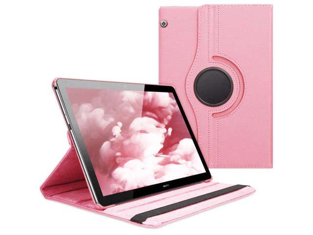 Alogy 360 rotierende Hülle für Huawei MediaPad T5 10.1 Pink