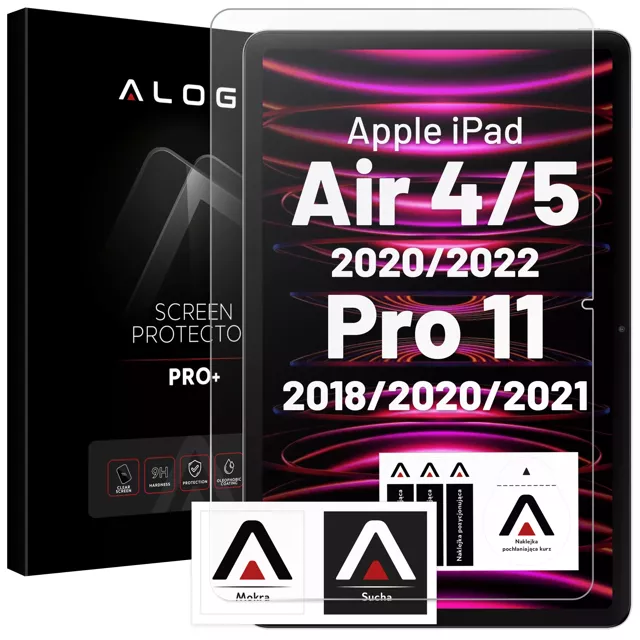 Alogy 9H gehärtetes Glas für den Bildschirm für iPad Air 4 2020 / Air 5 2022 / iPad Pro 11 2018/2020/2021