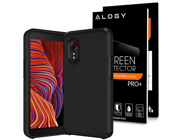 Alogy Armor Matt Case für Samsung Xcover 5 Black Glass