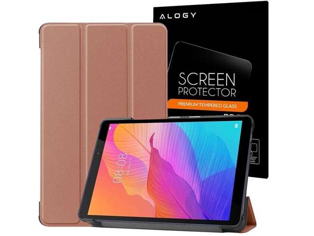 Alogy Book Cover für Huawei MatePad T8 8.0 Rose Gold Alogy Glas