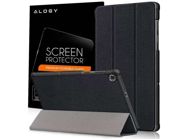 Alogy Book Cover für Lenovo M10 Gen 2 TB-X306 Schwarzes Glas