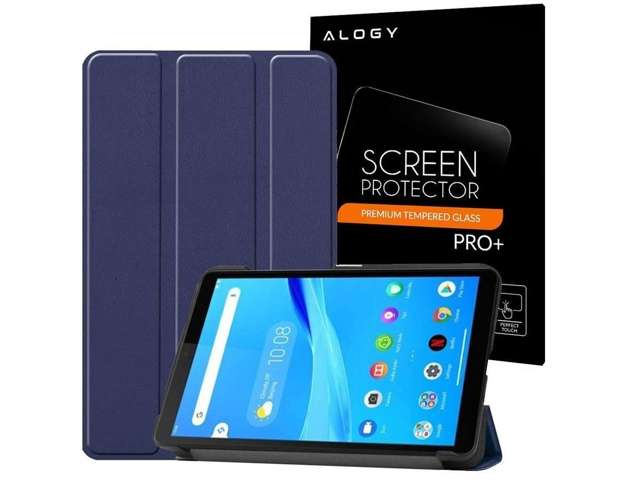 Alogy Book Cover für Lenovo Tab M7 TB-7305F Navy Blue Alogy Glas