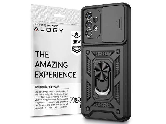 Alogy Camshield Stand Ring Case mit Kameraabdeckung für Samsung Galaxy A32 5G