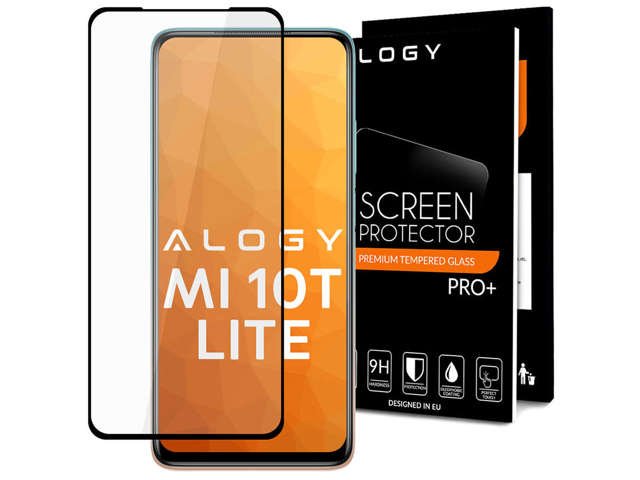 Alogy Glass Full Glue Hülle freundlich für Xiaomi Mi 10T Lite Black