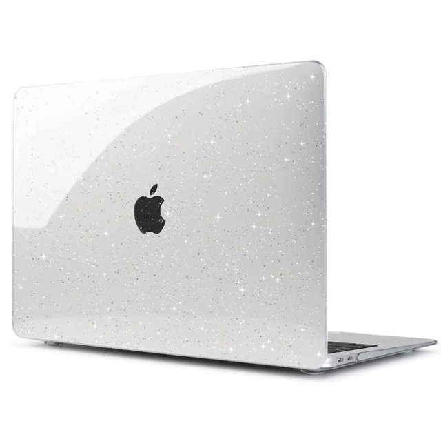 Alogy Hard Case Cover für Apple MacBook Air 13 M1 2020 Glitter Clear Screen Protector Keyboard Cover Pouch Bag