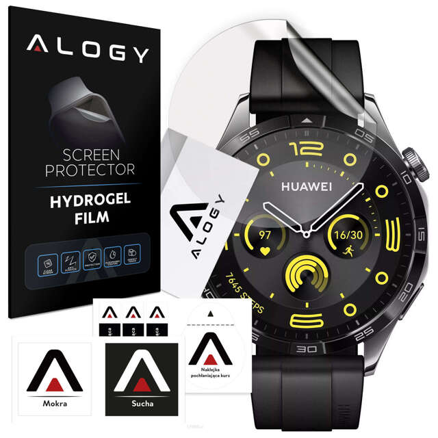 Alogy Hydrogel-Schutzfolie für Smartwatch Huawei Watch GT 4 46 mm