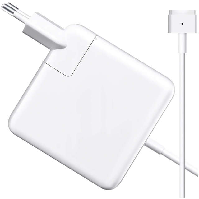 Alogy Ladegerät MacBook Ladegerät Apple MacBook MagSafe 2 T-Typ 60W Netzteil Weiß